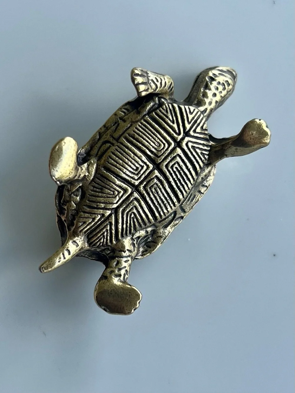 2” Miniature Brass Turtle #214